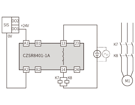 DO Signal (SIS) 24V DC 2A Safety Relay