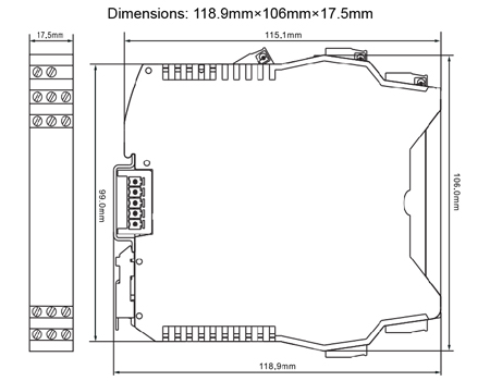 GS8500-EX Communication Input  Intrinsic Safety Barrier