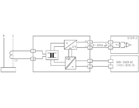 CZDL Series AC/DC Current/Voltage Conver To 4-20ma Power Transmitter