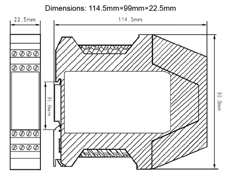 LBGS8000-EX Series Surge Protective Intrinsic Safety Barrier