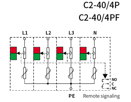 40kA AC SPD Surge Protection Device