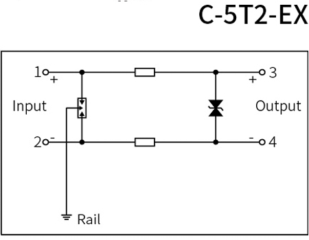 Dimensions of Intrinsic Safety Signal SPD-6 mm width