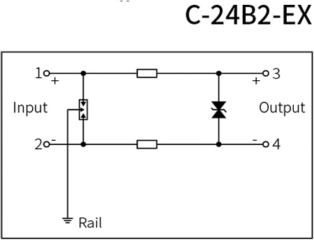 Dimensions of Intrinsic Safety Signal SPD-6 mm width